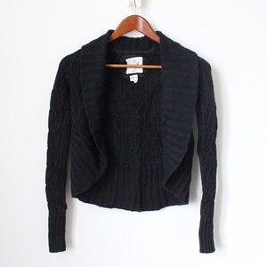 Aerie Black Knit Cardigan